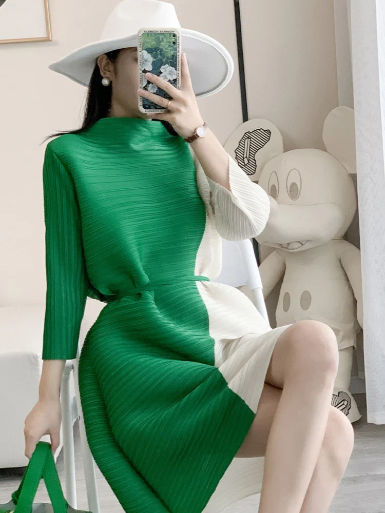 Abito media donna lavorato curvy - immagine 5