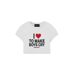 Baby Tee “DIVA” Boys Cry White