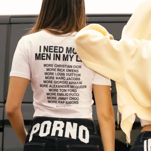 Baby Tee “DIVA” More Men White