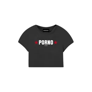 Baby Tee “DIVA” P*rno Black