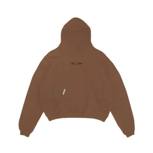Hoodie Boxy “RESORT” Triple Logo Brown