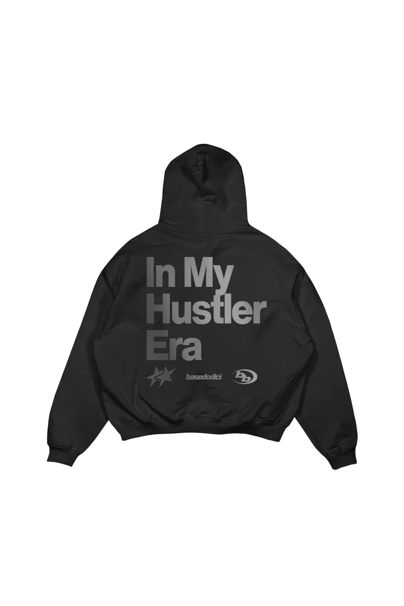 Hoodie "REFLECTIVE" Hustler Black - immagine 2