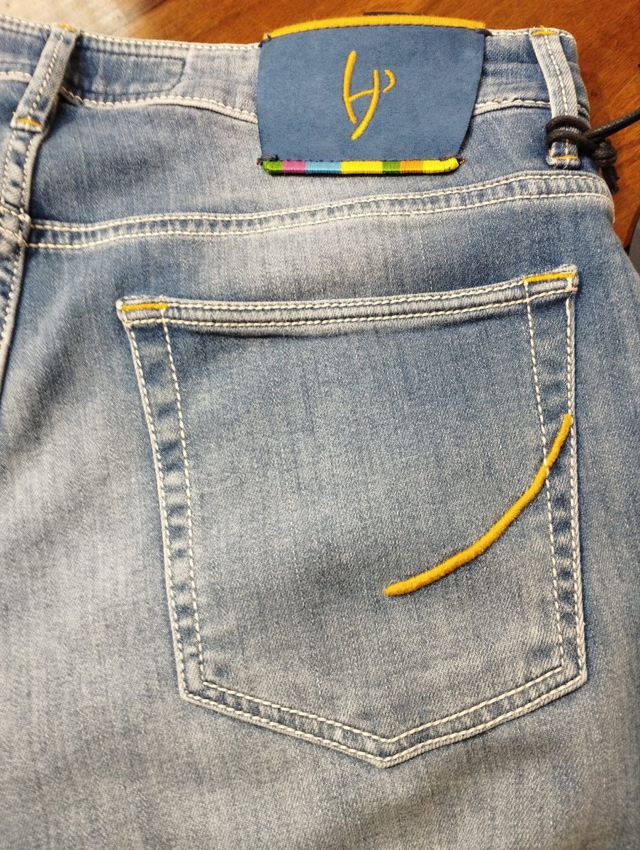 Pantalone Handpicked Cinque Tasche Denim - immagine 4