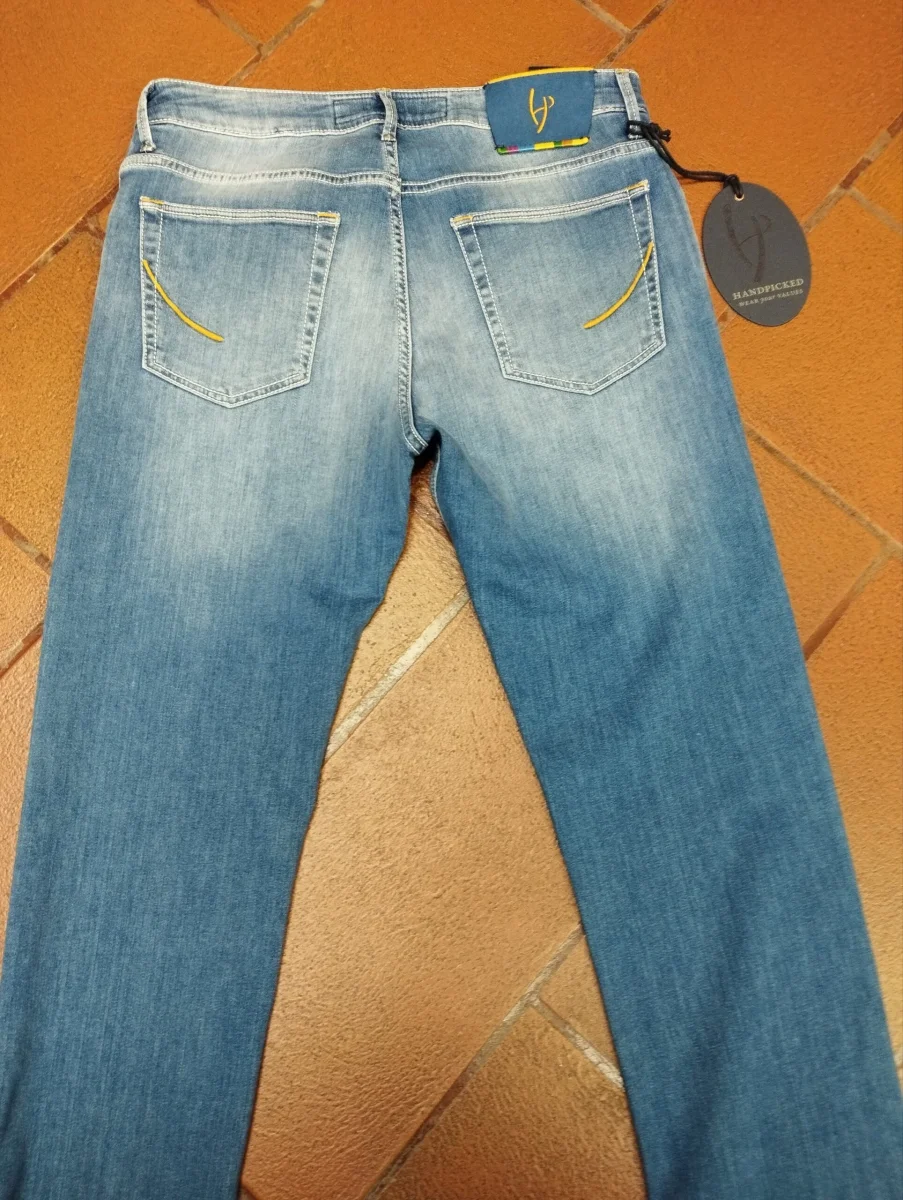 Pantalone Handpicked Cinque Tasche Denim - immagine 2