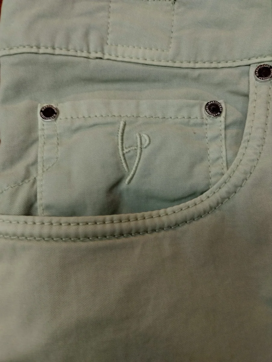 Pantalone Handpicked Cinque Tasche Verde - immagine 3