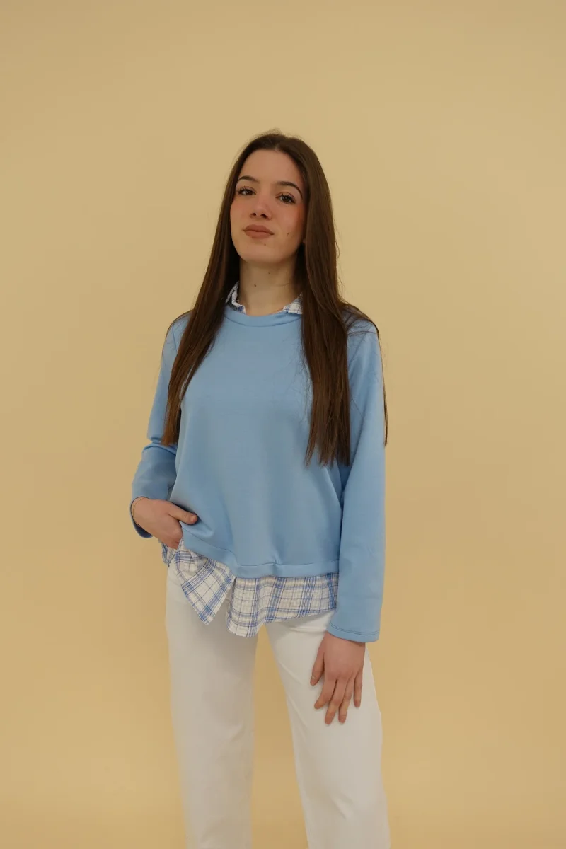 Maglia Country Azzurro - immagine 4