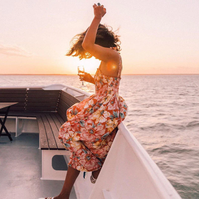 Abito lungo bohemian donna - immagine 4