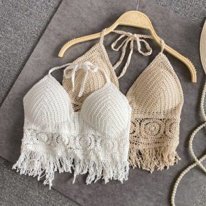 Top boho corda donna