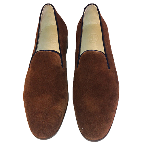 Mocassino, slippers in pelle scamosciata - immagine 6