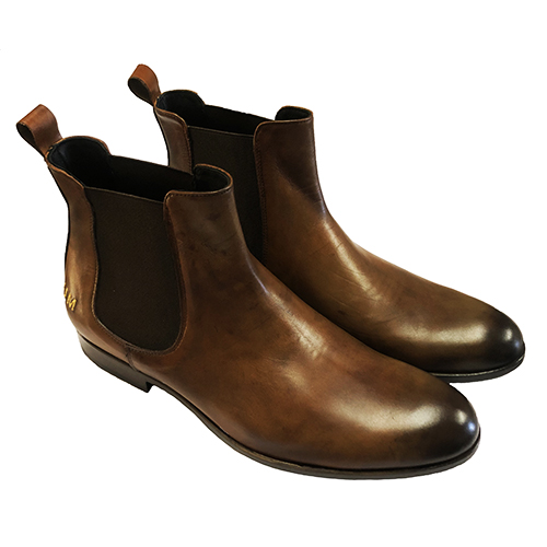 Stivaletti modello Chelsea in vitello - immagine 3