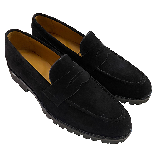 Loafers classico in camoscio suola in gomma - immagine 5