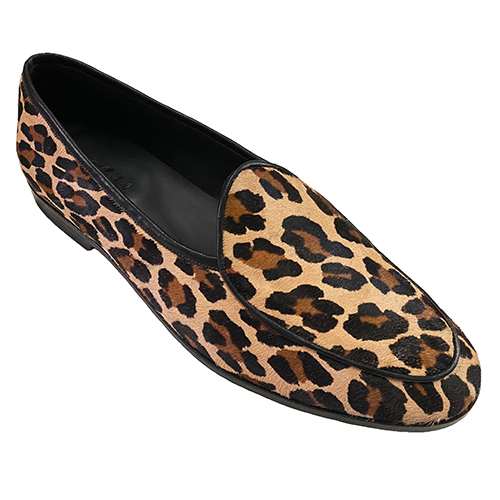 Mocassino in pelle cavallino leopardato suola cuoio - immagine 3