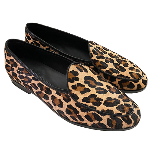 Mocassino in pelle cavallino leopardato suola cuoio - immagine 4