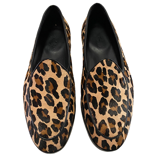 Mocassino in pelle cavallino leopardato suola cuoio - immagine 5