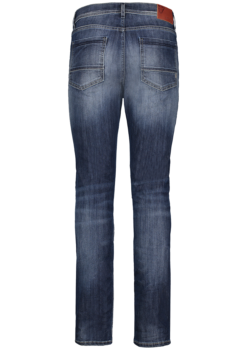 Jeans Fifty Four, pantalone uomo elasticizzato, modello SLATE J989 blu scuro slavato - immagine 3