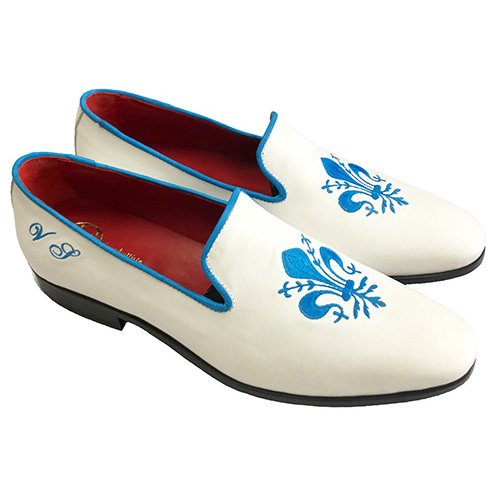 Slippers con ricamo giglio Fiorentino - immagine 6