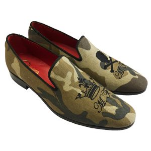 Slippers in tessuto con ricamo personalizzabile