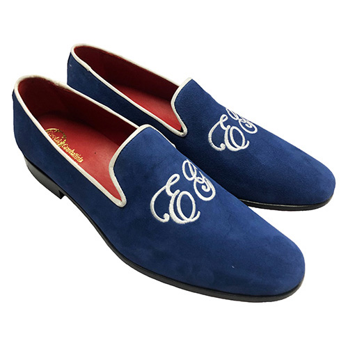 Slippers con iniziali personalizzabili in camoscio - immagine 7