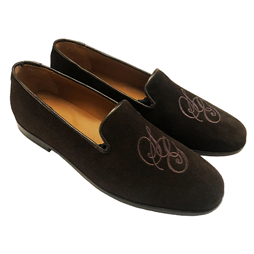 Mocassini Slippers in camoscio o velluto - immagine 2