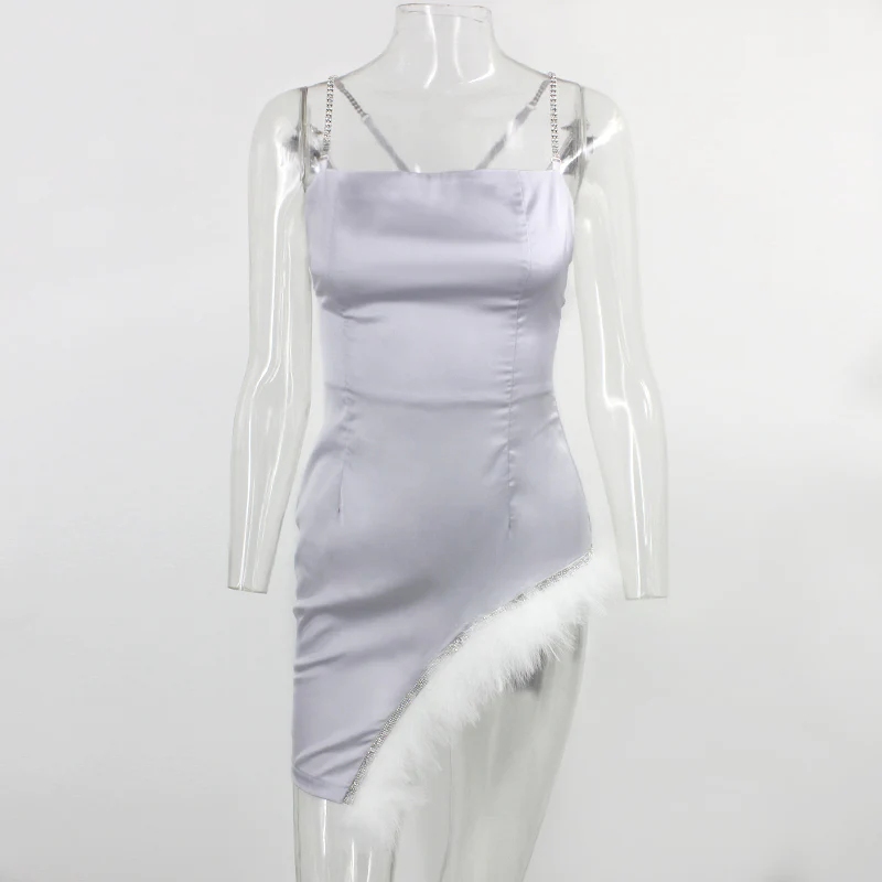 Skirt Feather Lace Dress - immagine 5