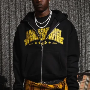 Full Zip "WORLD TOUR" B12 Worldwide Black