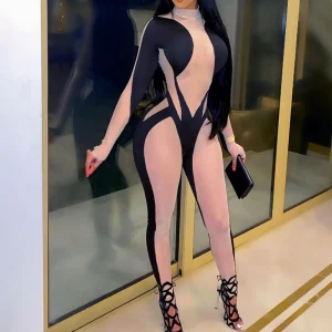 Tutina intera mesh donna