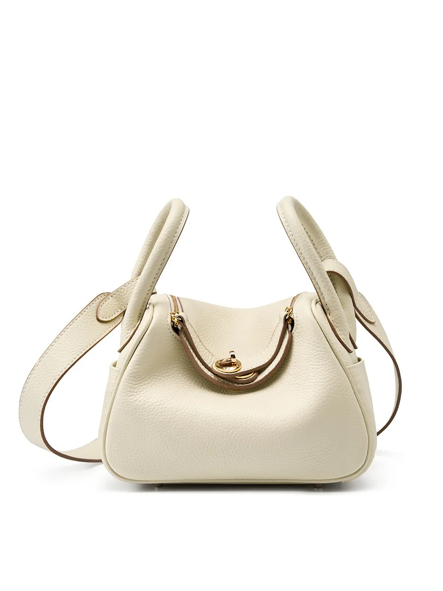 Mini genuine leather shoulder crossbody bag - immagine 9