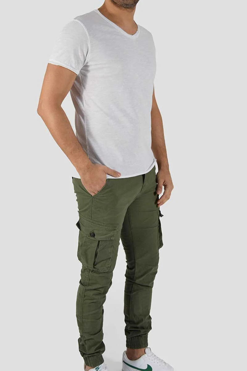 T-SHIRT CON COLLO A V - immagine 4