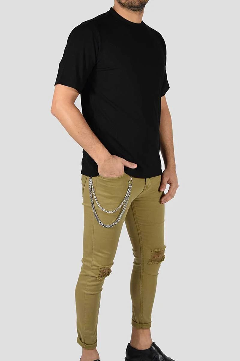 MAGLIA ELASTICIZZATA TESSUTO RIGATO - immagine 4