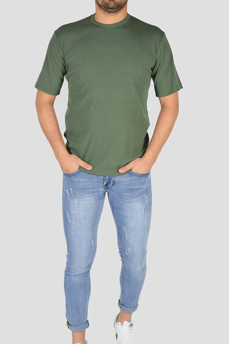 MAGLIA ELASTICIZZATA TESSUTO RIGATO - immagine 3