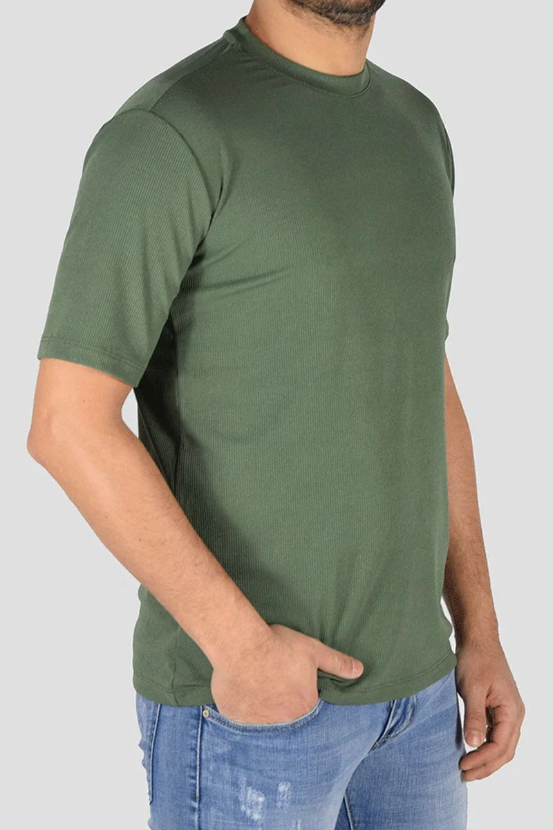 MAGLIA ELASTICIZZATA TESSUTO RIGATO - immagine 6