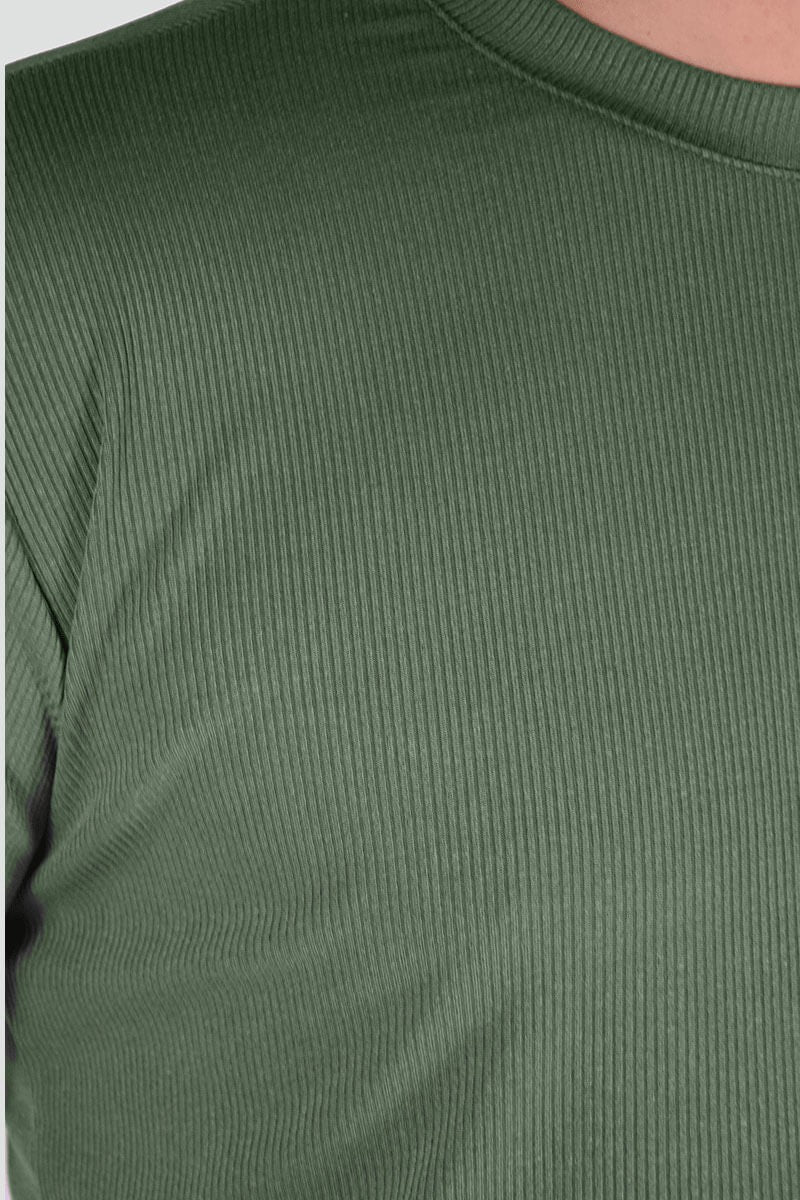 MAGLIA ELASTICIZZATA TESSUTO RIGATO - immagine 9