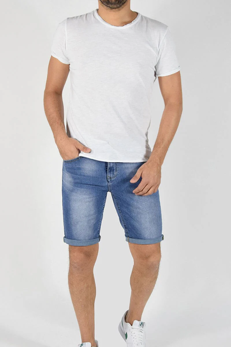 BERMUDA SKINNY IN DENIM - immagine 3