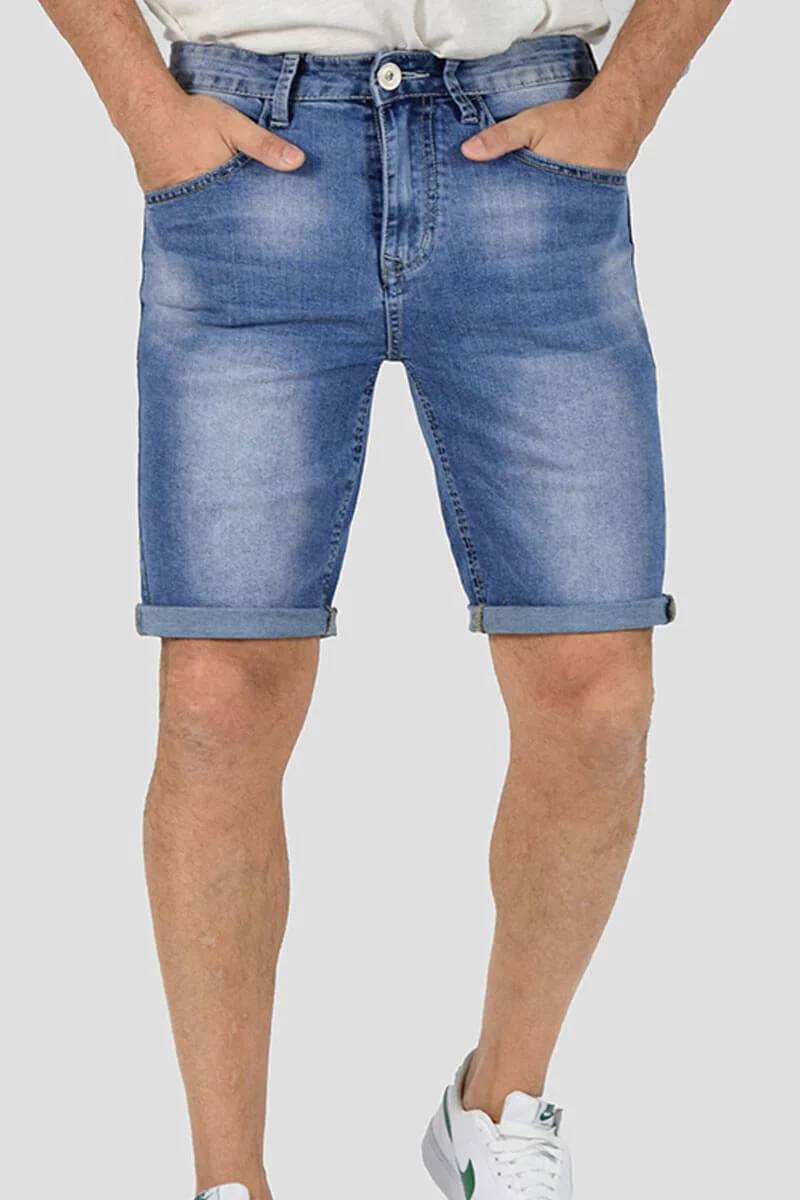 BERMUDA SKINNY IN DENIM - immagine 2