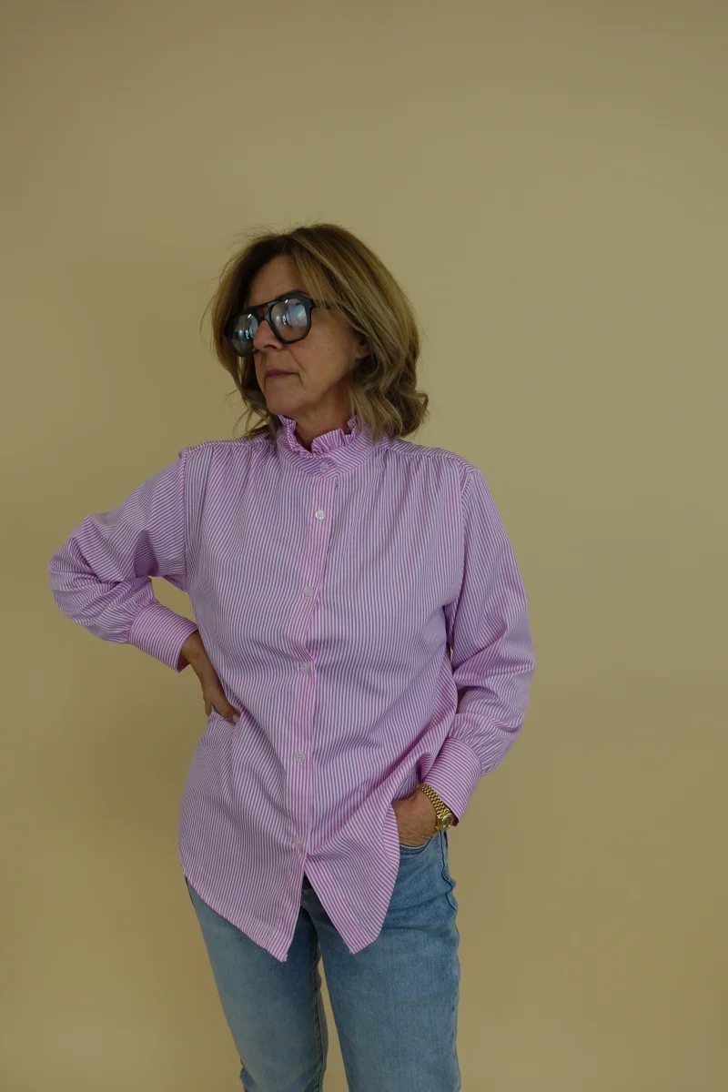 Camicia merletto rosa - immagine 3