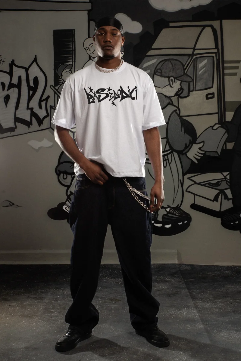 T-Shirt “THEICON” Graffiti White - immagine 3