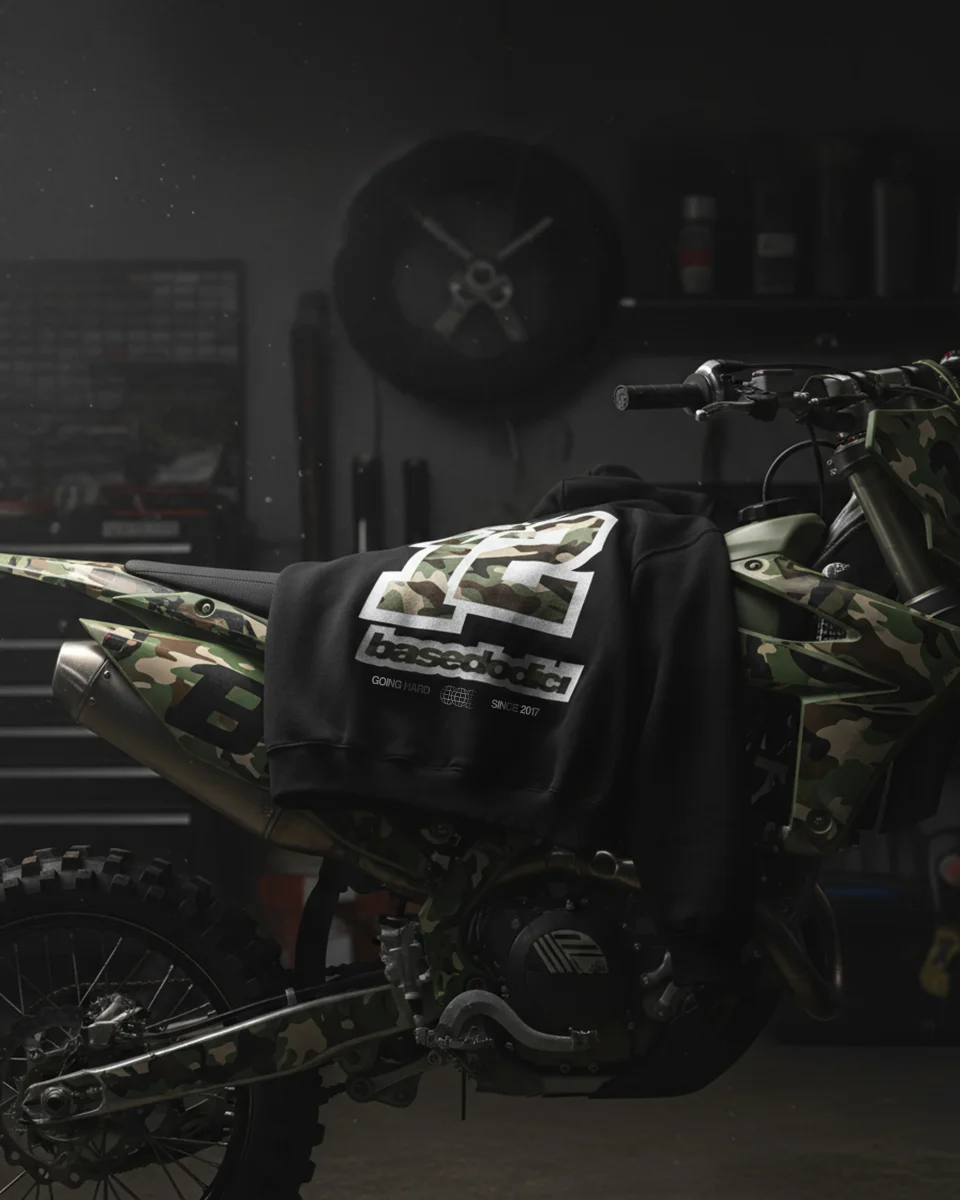 Hoodie "CAMO4PLAYER" Back 12 Black/CamoGreen - immagine 3