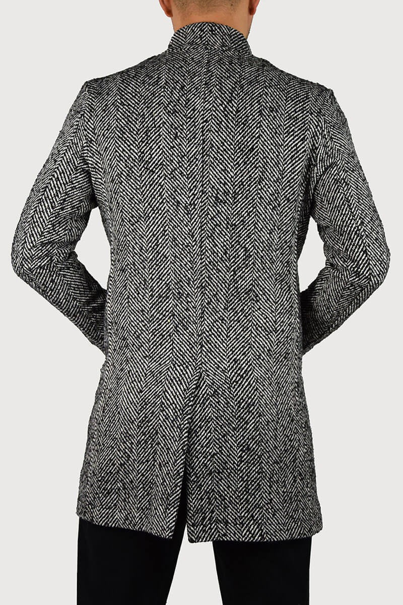 CAPPOTTO CON DESIGN SPINA DI PESCE - immagine 6