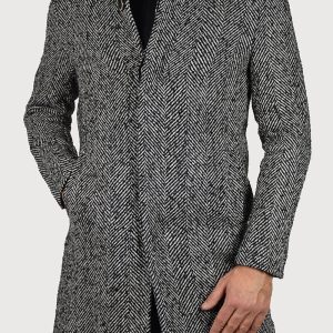 CAPPOTTO CON DESIGN SPINA DI PESCE
