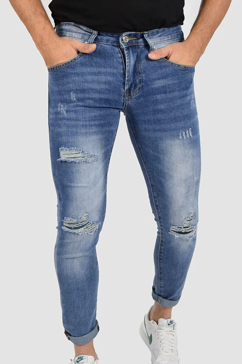 JEANS SKINNY CAPRI CON STRAPPI - immagine 2