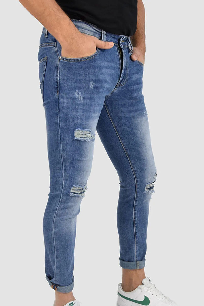 JEANS SKINNY CAPRI CON STRAPPI - immagine 4