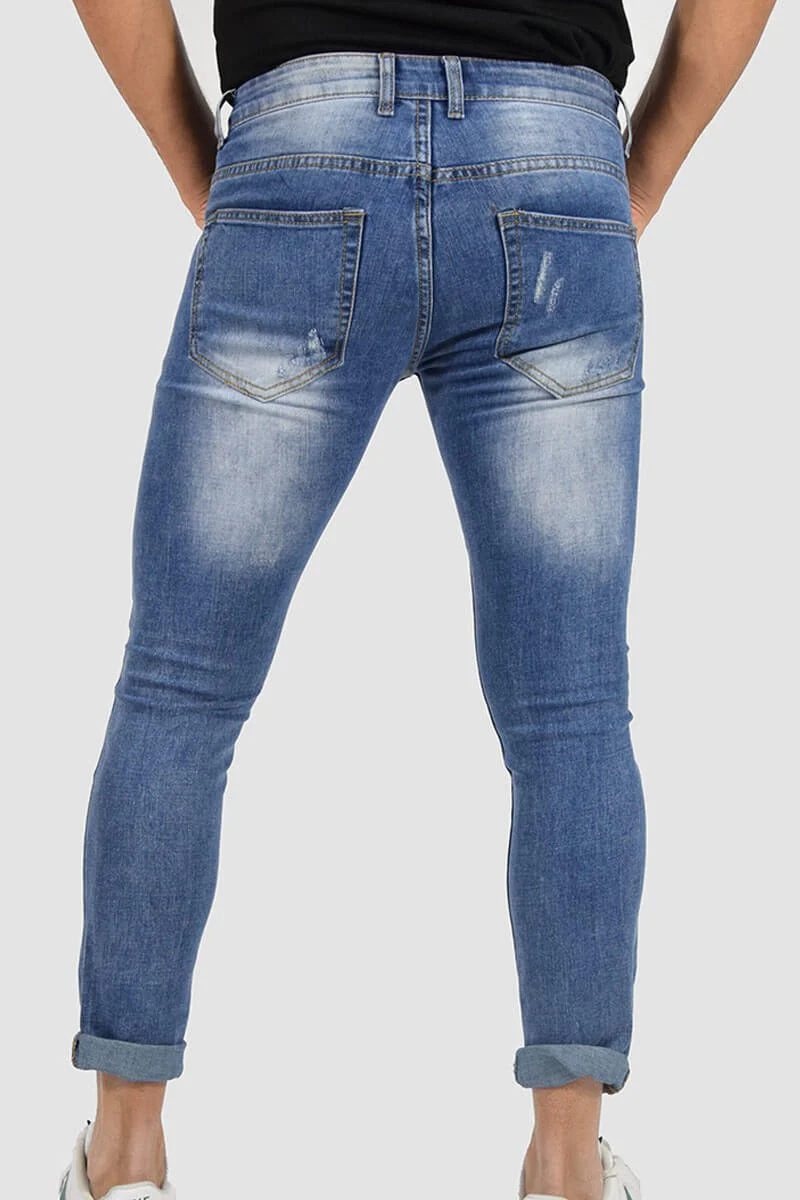 JEANS SKINNY CAPRI CON STRAPPI - immagine 5