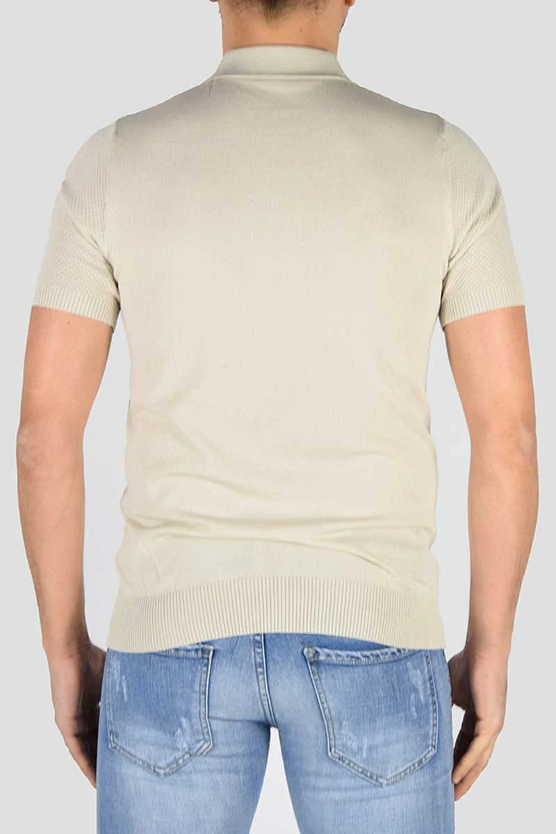 POLO IN MAGLIA MICROFANTASIA - immagine 6