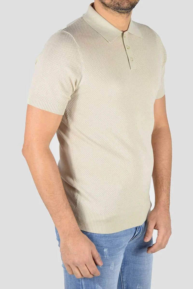 POLO IN MAGLIA MICROFANTASIA - immagine 8