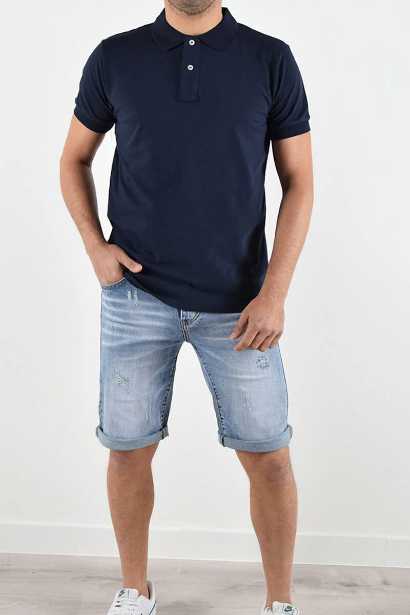 BERMUDA IN JEANS CON STRAPPI - immagine 3