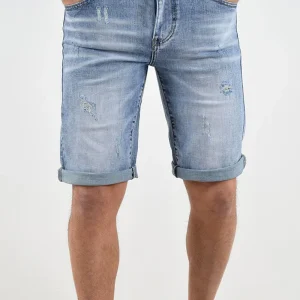 BERMUDA IN JEANS CON STRAPPI