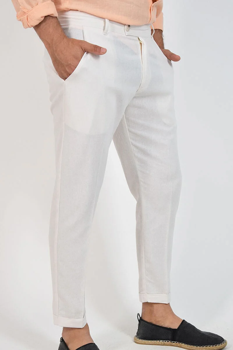 PANTALONI CAPRI IN LINO - immagine 3