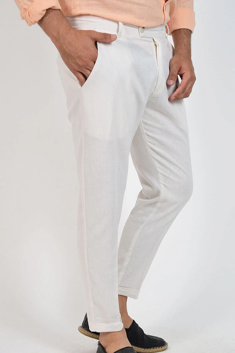 PANTALONI CAPRI IN LINO - immagine 5