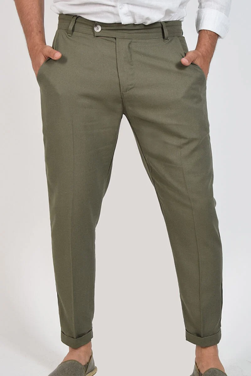 PANTALONI CAPRI IN LINO - immagine 3