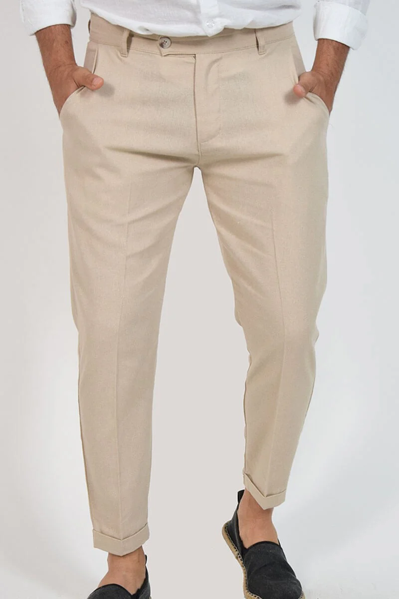 PANTALONI CAPRI IN LINO - immagine 2